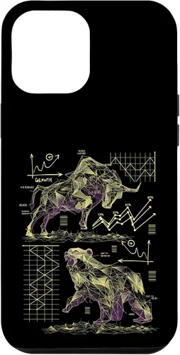 Vista 26 de Shareholder Stock Market Bull vs Bear Stock Trader Case for iPhone 17