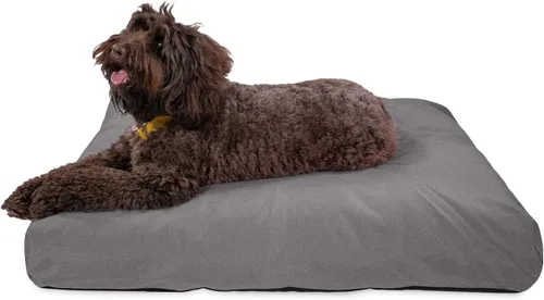 Vista 24 de K9 Ballistics Almohada rectangular resistente para perros medianos, funda extraíble, lavable, duradera y resistente al agua, cama para perro hecha