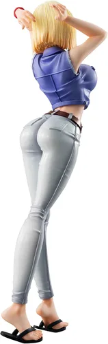 Vista 4 de Megahouse Dragon Ball DB Gals Android 18 Versión 3 Figura de PVC
