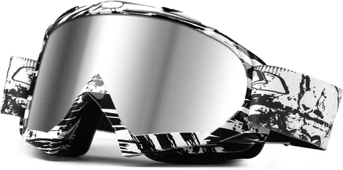 Vista 11 de Dirt Bike Goggles Motorcycle Gear ATV Riding Motocross Dirtbike 4-Wheeler Accessories Ski Fit Over The Glasses