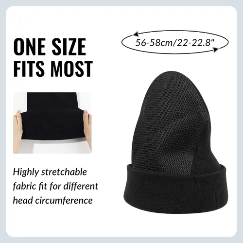 Vista 4 de Gorra profesional de Bboy acolchada cabeza Spin Beanie de punto de algodón Spin Hat