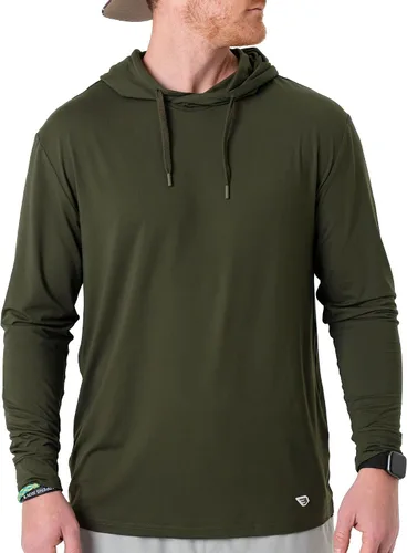 Vista 10 de Burlebo Sudadera de rendimiento para hombre – Prenda de manga larga ligera, ajuste atlético, absorción de humedad, protección solar Camuflaje