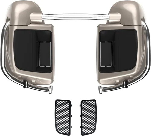 Vista 75 de Kits de calentadores de piernas con ventilación y combinación de color con guantera para Harley Davidson Touring Street Road King Glide FLTR 2014