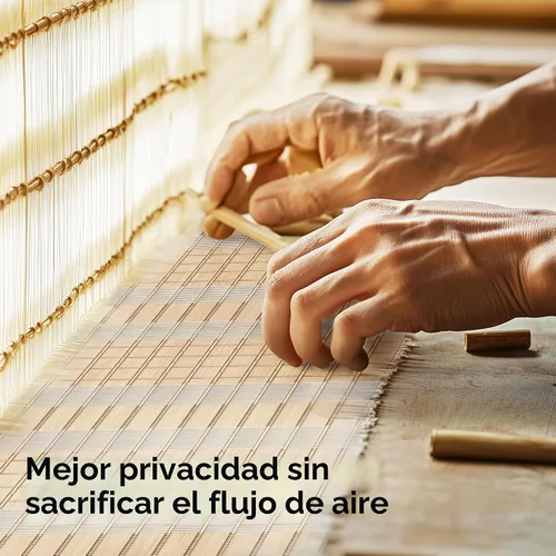 Vista 4 de JOSTYLE Divisor de habitación, pantalla de privacidad plegable, pantalla divisora de habitación de 6 paneles, panel divisor de bambú de 6 pies
