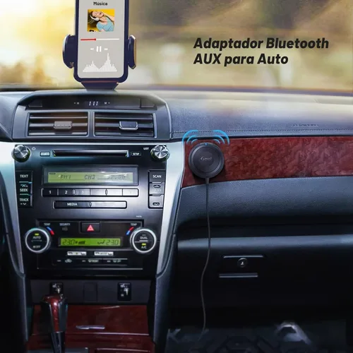 Vista 2 de Smof Adaptador auxiliar del coche de Bluetooth, receptor de audio BT5.2
