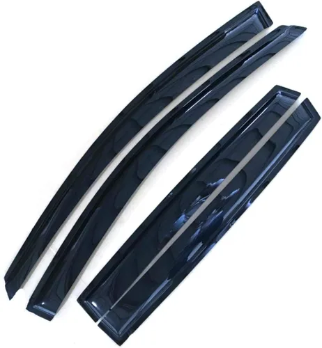 Vista 2 de 4 piezas para visera de ventana de escape Sun Rain Guard 2013-2019