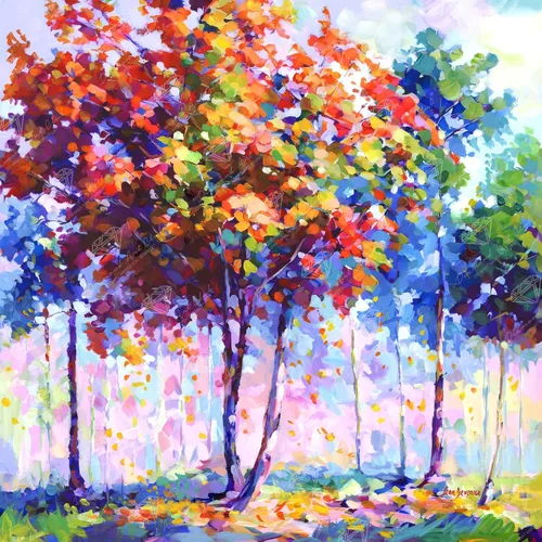 Vista 31 de DIAMOND ART CLUB - Juego de pintura con diamantes, lienzo de “Otoño en Leavenworth”, lienzo redondo 5D para principiantes, divertidas manualidades