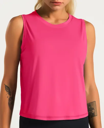 Vista 3 de Dragon Fit Tops de Entrenamiento sin Mangas de Seda de Hielo para Mujeres Camiseta de Yoga Recortada para Correr Gimnasio Verano