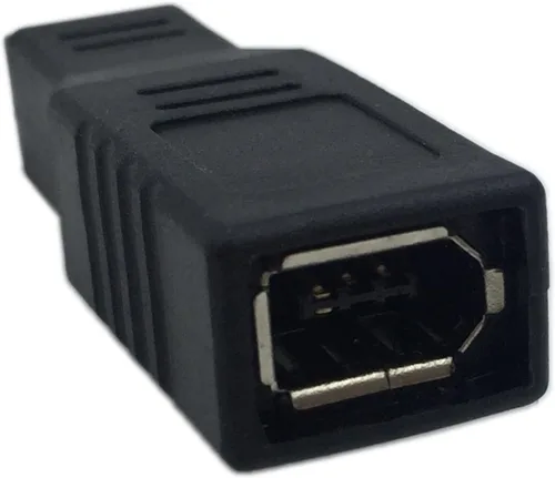 Vista 3 de CERRXIAN FireWire IEEE 1394 Tipo A 400 6 Pin hembra a 1394 Tipo B 800 9 Pin macho transferencia de datos adaptador convertidor