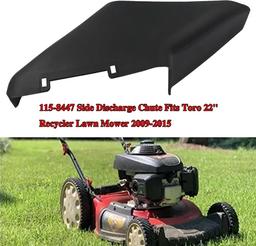 Vista 3 de 115-8447 Conducto de descarga lateral para cortacésped Toro 22 pulgadas reciclador 2009-2015 20330 20330C 20331 20332 20333 20338 20350 20351 20377