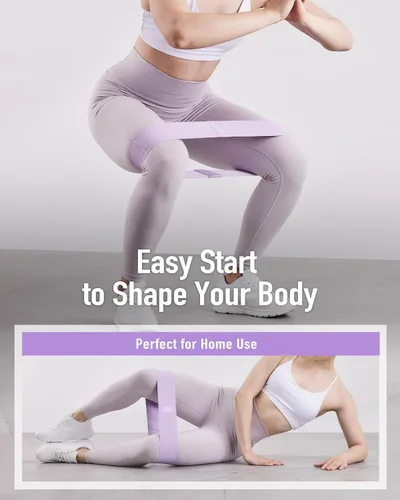 Vista 5 de BYZOOM FITNESS Juego de 2 mancuernas ajustables de 25 libras, color blanco y morado claro