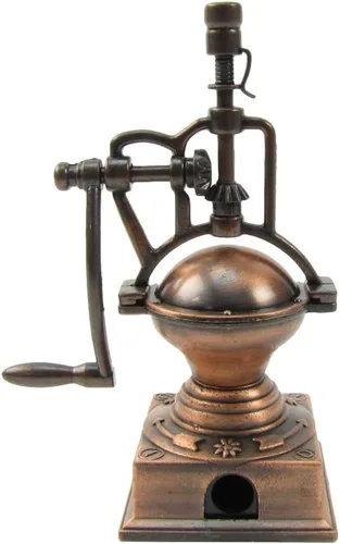 Vista 4 de Treasure Gurus Coffee Lover Gift Miniature Hand Crank Grinder Mill Metal Desk Pencil Sharpener