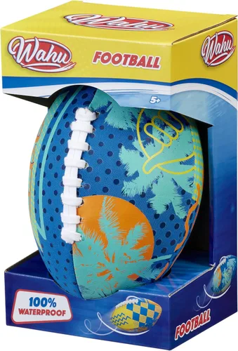 Vista 10 de WAHU Fútbol de playa 100% impermeable con cordones reales para jugar dentro y fuera del agua, fútbol al aire libre de 9 pulgadas para juegos de Azul