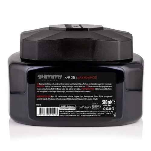 Vista 2 de Gummy GU-GU101B Gel para el cabello, 16.9 fl oz (paquete de 2)