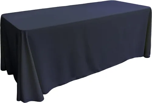 Vista 168 de LA Linen Mantel rectangular lavable de popelín de poliéster, resistente a las manchas y a las arrugas, cubierta de mesa 60x84, mantel de tela