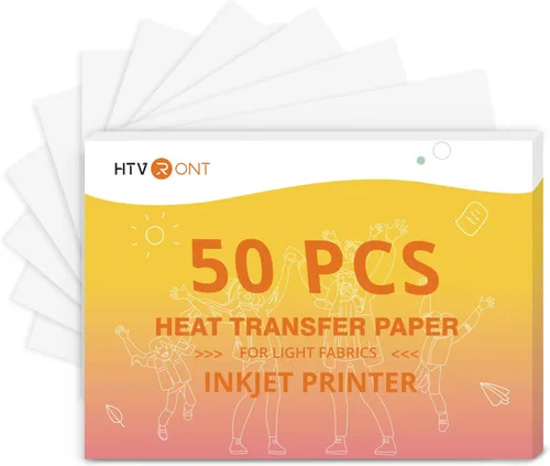 Vista 11 de HTVRONT Papel de transferencia de calor para camisetas oscuras - 6 hojas Oscuro