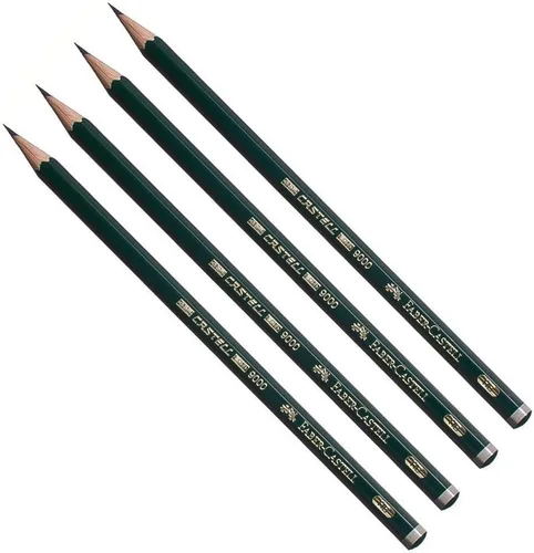 Vista 5 de Lápiz de grafito Faber Castell 3B Artist pencil hardness 3B for writing, sketching and drawing