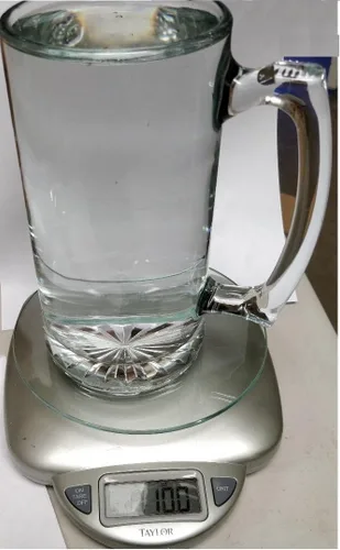 Vista 3 de Chefcaptain Vasos de cerveza gigantes de 26 onzas con asas, paquete de 2, vidrio grueso sin plomo