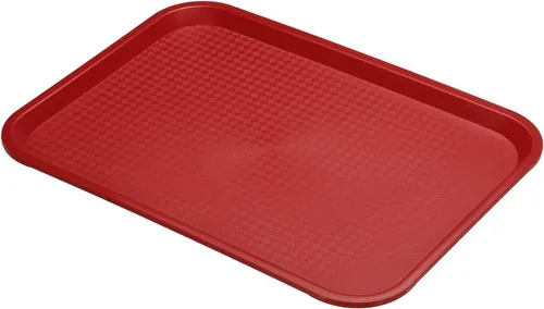 Vista 15 de PATIKIL Bandeja de comida rápida de 13.7 x 10.6, bandeja rectangular multiusos reutilizable de plástico PP para restaurante, cocina en casa