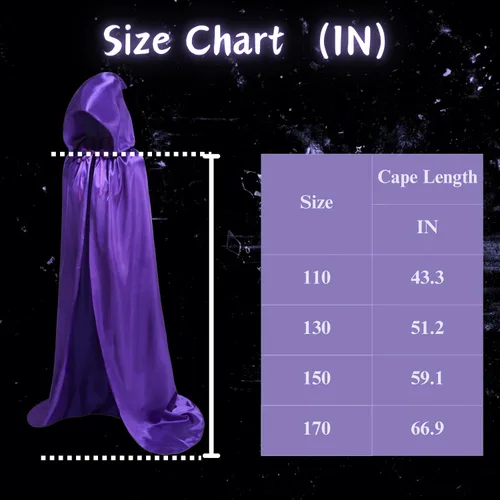 Vista 2 de LMYOVE Capa unisex con capucha, para Halloween, Navidad, cosplay, disfraz, fiesta, adulto, bata para hombres y mujeres