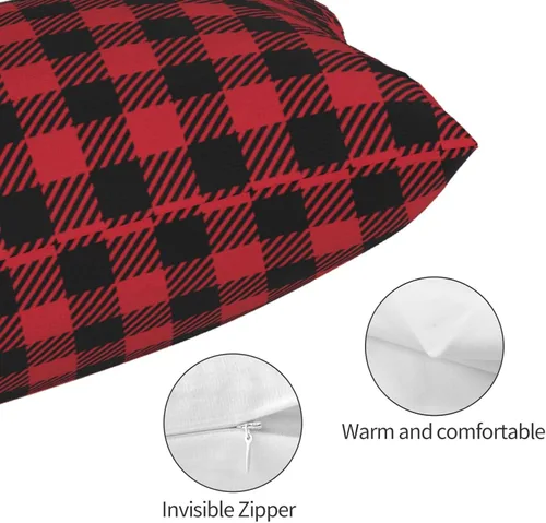 Vista 3 de Fundas de almohada de terciopelo con cremallera oculta, suaves y acogedoras fundas de almohada de franela de felpa con cremallera, compatibles