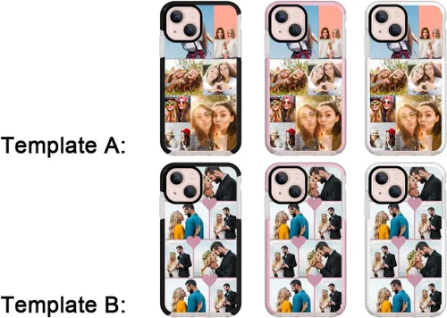 Vista 2 de Funda personalizada para iPhone 13, funda personalizada con collage de fotos de múltiples imágenes, funda personalizada para cumpleaños, Navidad