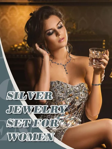 Vista 5 de Henoyso Juego de 5 piezas de joyería de diamantes de imitación con diamantes de imitación, bolso de mano para novia, graduación, collar, aretes