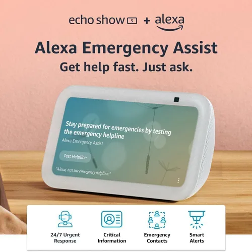 Vista 12 de Amazon Echo Show 5 (modelo más reciente), Pantalla inteligente con 2x bajo y sonido claro, Carbón