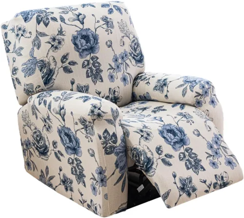 Vista 29 de Eco-Ancheng Fundas reclinables de 4 piezas, fundas para sillas reclinables, fundas elásticas para sofá reclinable, fundas ajustables