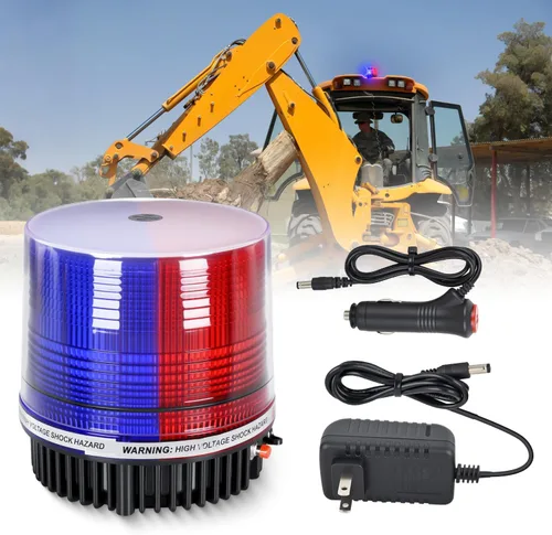 Vista 13 de Nilight 18 Luces Estroboscópicas LED Ámbar Blanco Inalámbricas Giratorias de Emergencia y Seguridad Luz Baliza Intermitente con Base de Montaje