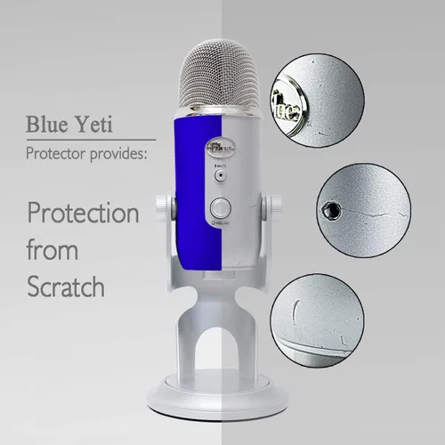 Vista 3 de Youshares Blue Yeti Protector - Funda de silicona de protección completa para micrófono Yeti Pro