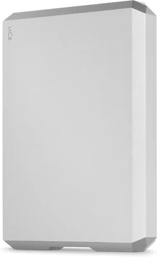Vista 13 de LaCie Mobile Drive, disco duro externo portátil de 5TB - Plata Lunar, USB-C 3.2, para PC y Mac, reciclado post-consumo, con Adobe All Apps Plan