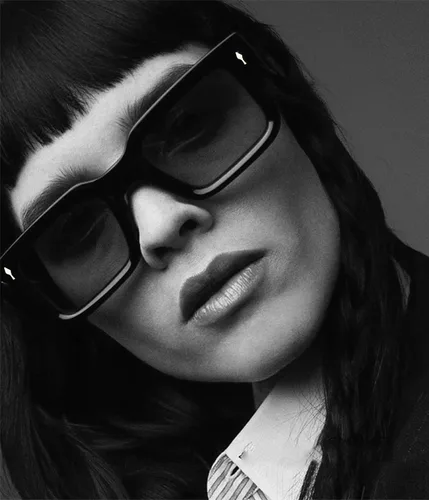 Vista 3 de EYLRIM Gafas cuadradas de marco grueso para mujeres y hombres, anteojos rectangulares gruesos para luz azul, lentes sin receta