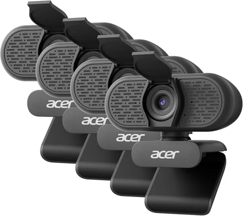 Vista 10 de Acer Cámara web A610 1080p para PC con micrófonos Cámara de computadora Negro