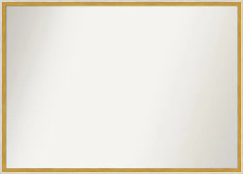 Vista 190 de Amanti Art Espejo de baño blanco para sobre el fregadero, 22 x 45 pulgadas, espejo de tocador rectangular blanco Lucie, marco de madera moderno