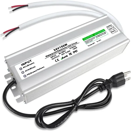 Vista 12 de Controlador LED de 400 vatios, transformador de bajo voltaje de 12 V CC, fuente de alimentación LED IP67 impermeable, adaptador con enchufe de 3