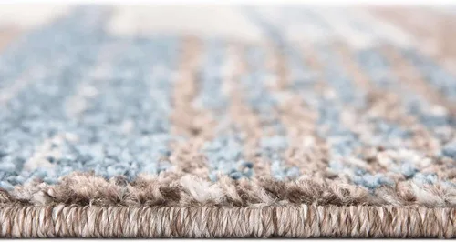 Vista 5 de Unique Loom Colección Aramis - Alfombra Zoe (rectangular 2' 0" x 3' 1", Multi/Azul)