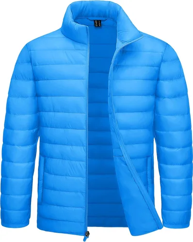 Vista 11 de TACVASEN Chaqueta Puffer Ligera para Hombre Chaquetas Acolchadas de Invierno Puffy Abrigadas Resistentes al Agua Resistentes al Viento Abrigos