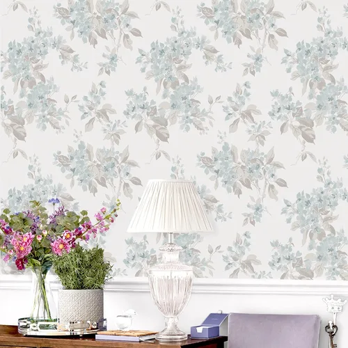 Vista 4 de Laura Ashley Papel pintado de huevo de pato flor de manzana