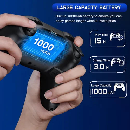 Vista 5 de Wireless Switch Controller for Switch/Lite/OLED/Swicth 2 Controller, Switch Controller Joysticks Work with iOS/Android/PC-Switch 2 Pro TURBO