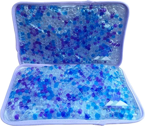 Vista 6 de FOMI Care - Paquete de 2 paquetes de hielo con cuentas de gel caliente y frío Perfumado de lavanda Envoltura fría reutilizable, compresa fría