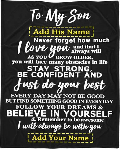 Vista 22 de Manta personalizada para mi hija de mamá y papá 40x50 pulgadas, manta ligera de franela, regalo con nombre personalizado, manta súper suave y cómoda
