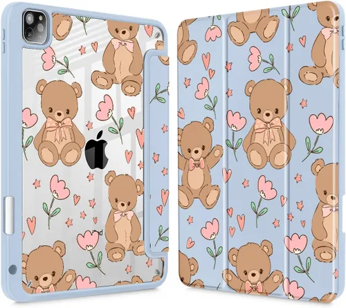 Vista 23 de May Chen Funda para iPad Pro de 11 pulgadas M2 de 4ª generación 2022, iPad Pro 11 de 3ª/2ª/1ª generación, Funda con cubierta trasera transparente a