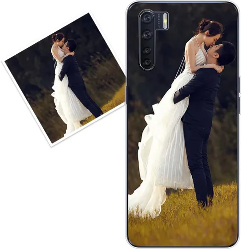 Vista 96 de Funda personalizada compatible con Oppo A1 Pro, fundas de teléfono personalizadas con imagen de foto, imagen de texto, cubierta transparente