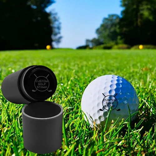 Vista 5 de ubjva Sello de pelota de golf, marcador de pelota de golf personalizado para identificar pelotas de golf, reutilizable, sello de bola autoentintado