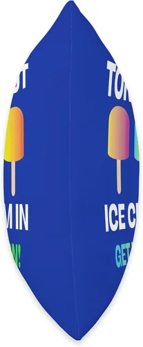 Vista 2 de DesignsByKelley Best Wishes Fast Recovery Gifts Amígdalas Out Ice Cream in Get Well Kids Surgery Recovery - Almohada de regalo, 16 x 16 pulgadas