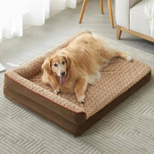 Vista 15 de BFPETHOME - Camas ortopédicas para perros grandes - Sofá para perros impermeable con funda extraíble y lavable, cama grande para mascotas con forro