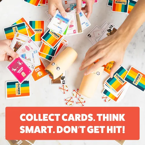 Vista 5 de Juego de cartas Exploding Kittens Throw Throw Burrito 2-6 jugadores - Edades 7+ - 15 minutos para jugar - Juego de cartas de Dodgeball - Juego