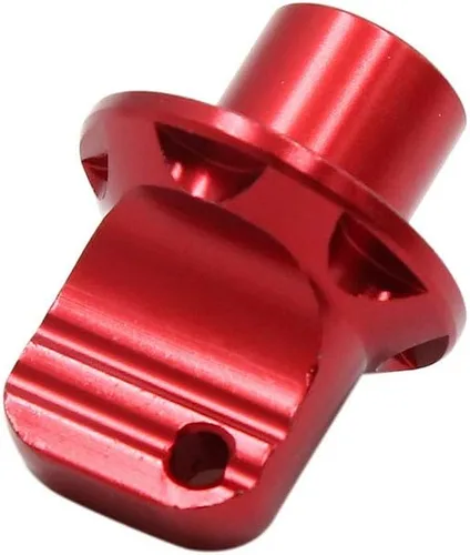 Vista 2 de uxcell Casquillo decorativo rojo universal de la cubierta de la cabeza del bloqueo de llave de la aleación de aluminio