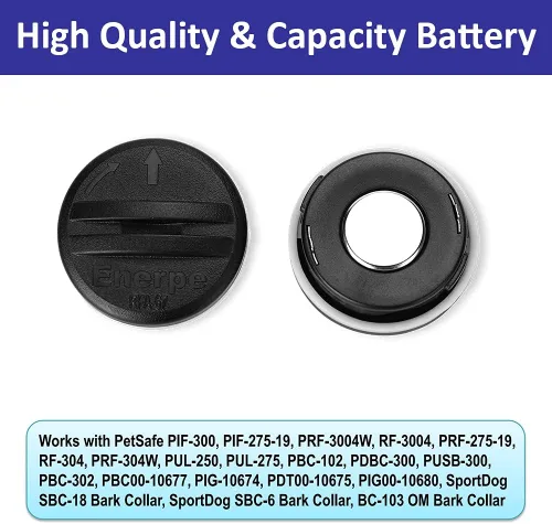 Vista 2 de RFA-67 RFA-67D-11 - Batería de repuesto de 6 V de larga duración y alta capacidad, compatible con collares electrónicos PetSafe, paquete de 4
